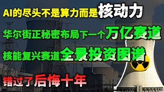 AI的尽头不是算力，而是核动力！华尔街正秘密布局下一个万亿赛道，解构万亿核能复兴背后的资本逻辑与未来十年投资图谱，错过了后悔十年！#ai #华尔街 #美股投资