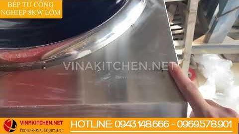 Bếp từ công nghiệp 8KW lõm | Bếp từ dành cho nhà hàng | Sản xuất 100% tại Việt Nam