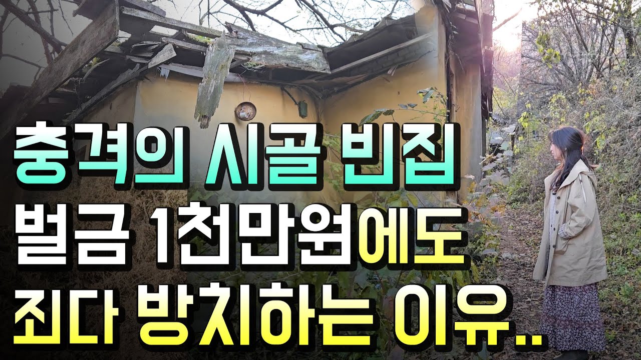 시골 빈집 매물, 철거안하면 벌금 1천만원인데도 절대 안 파는 이유