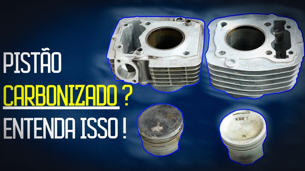 Pistão da sua moto está carbonizado ? Entenda. - YouTube