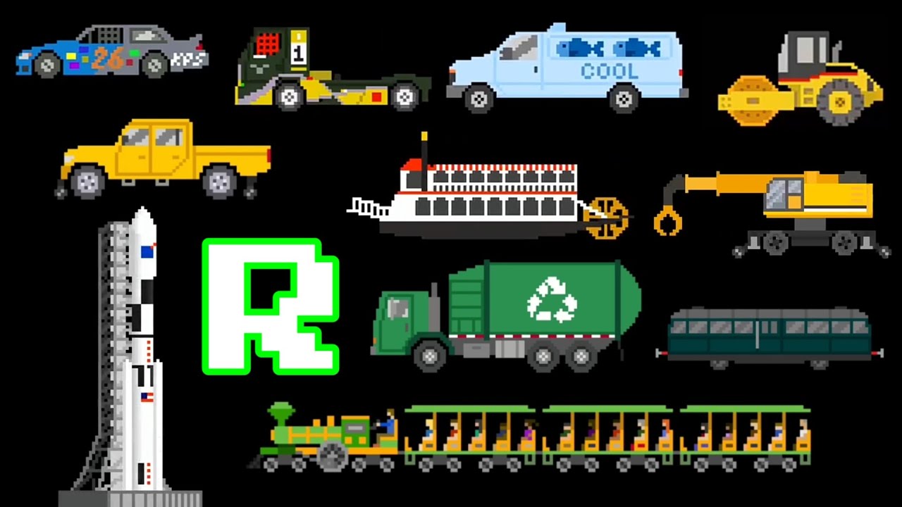Vehicles Starting with R - @TheKidsPictureShow - YouTube