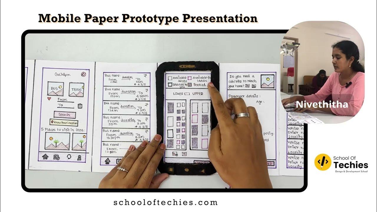 Mobile App Paper Prototype Presentation By Our Student | School of ...