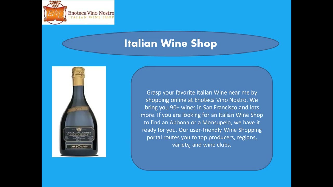 Italian Wine Shop
