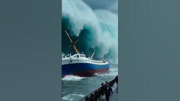 tsunami waves ai video #aiartists #memes #funny #video
