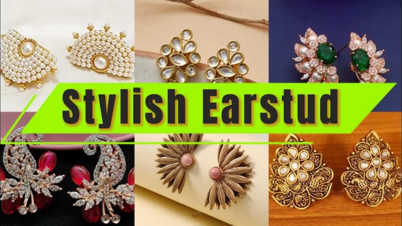 Stylish Ear Studs Design Stud Tops Design 2023 Ear Tops Designing Ideas YouTube
