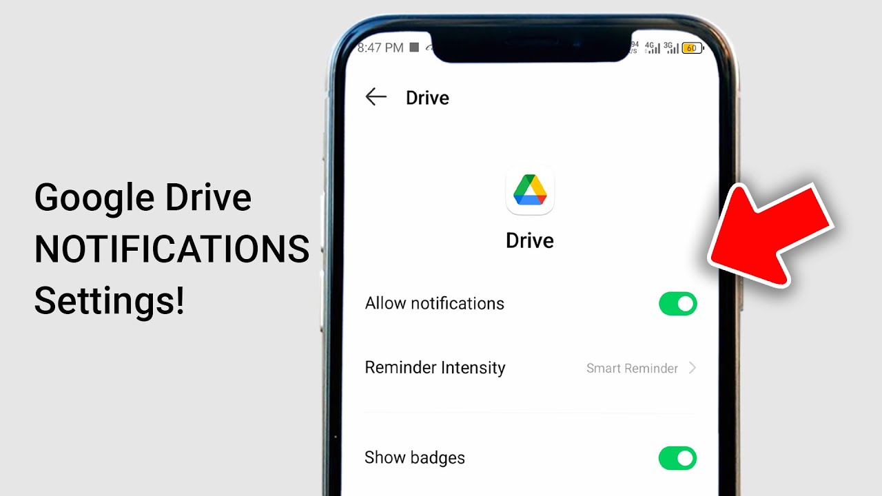Как включить уведомления в Google Диске