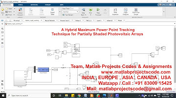 A Hybrid Maximum Power Point Tracking Technique for Partially Shaded PV www.matlabprojectscode.com