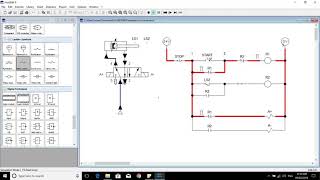 EEELEC1 LECTURE: Electropneumatics ladder diagram for mechanical sequence A+ A- with loop back