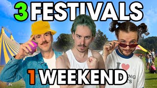 Can we survive THREE different festivals in ONE weekend?! | A Challenge
