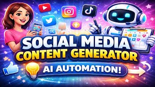 Social Media Content Generator Using AI (n8n Automation Tutorial)