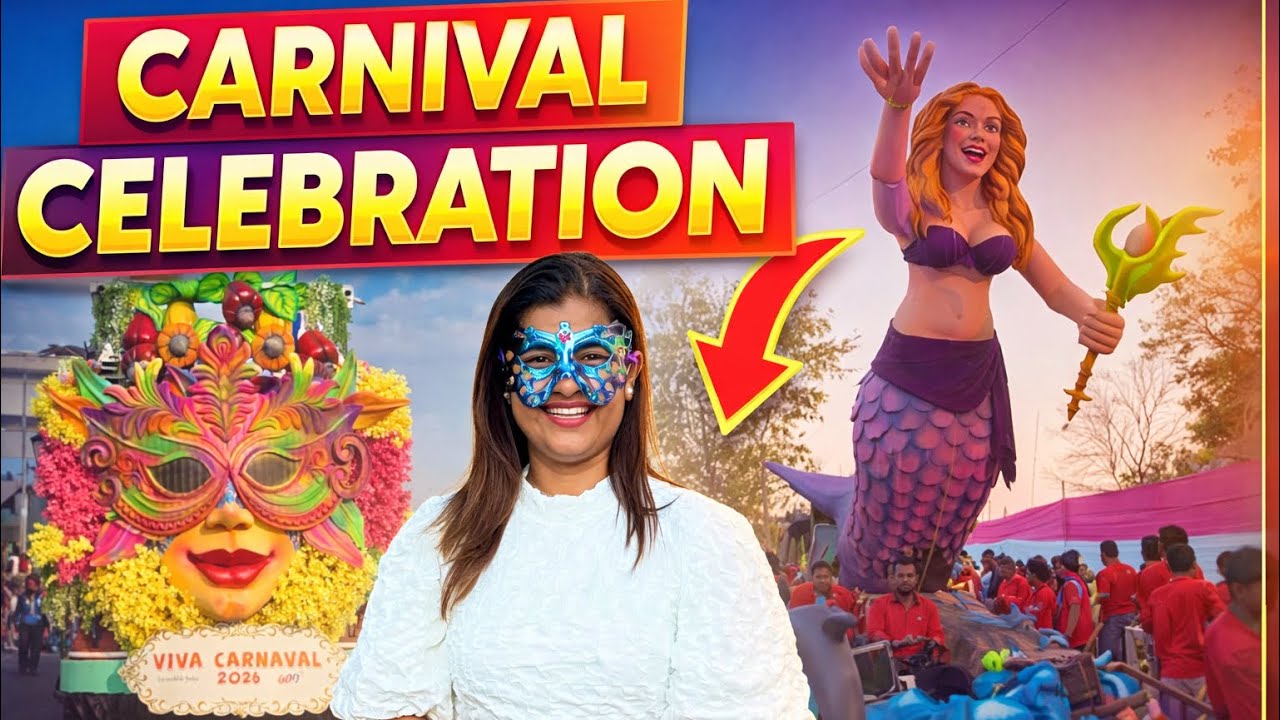 🎭 Goa Carnival 2026 | India’s Most Colorful Street Festival!
