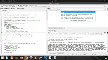 Web Scraping and Sentiment Analysis of a Youtube videos Comment Section