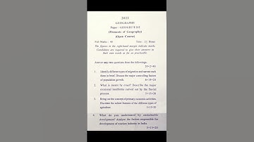 M.A 2nd semester geography open course question 2022/Kalyani University/GEC/T-212 @Shikshanprayas