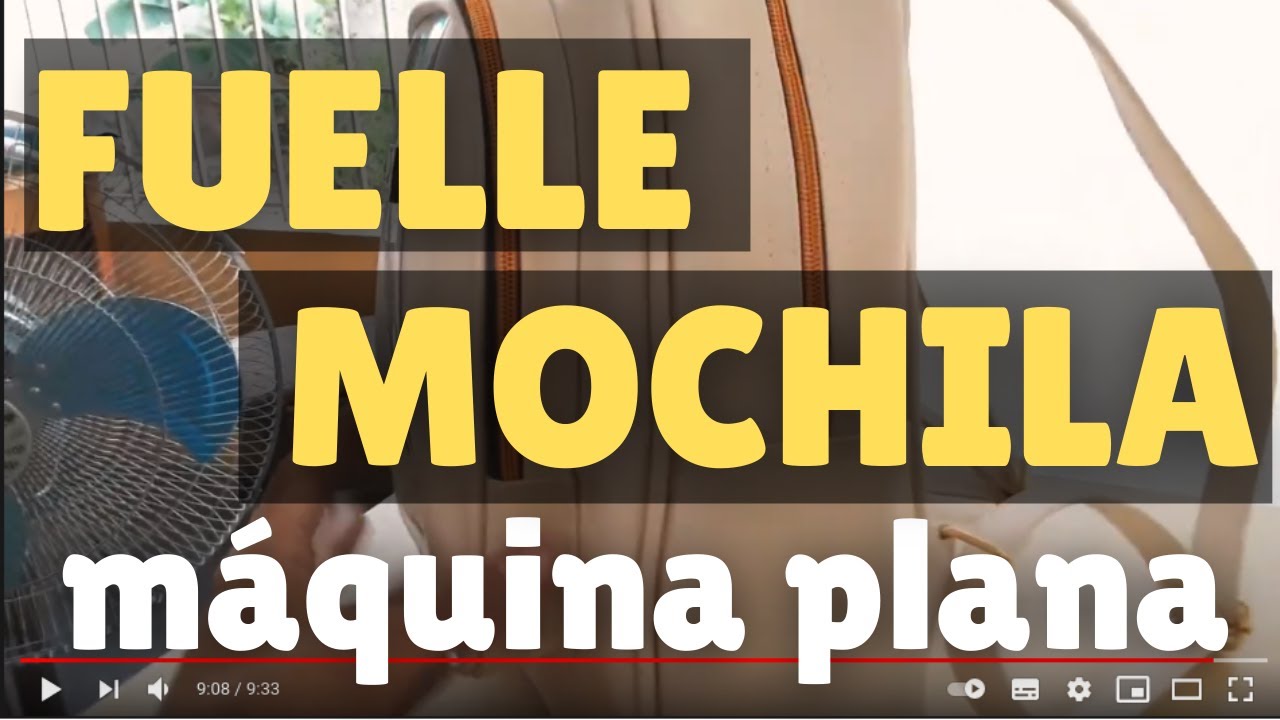 Como PEGAR FUELLE en BOLSO de Polipiel | Calcular y colocar en máquina recta plana.