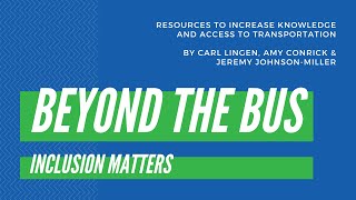 Resources to Increase Knowledge & Access to Transportation