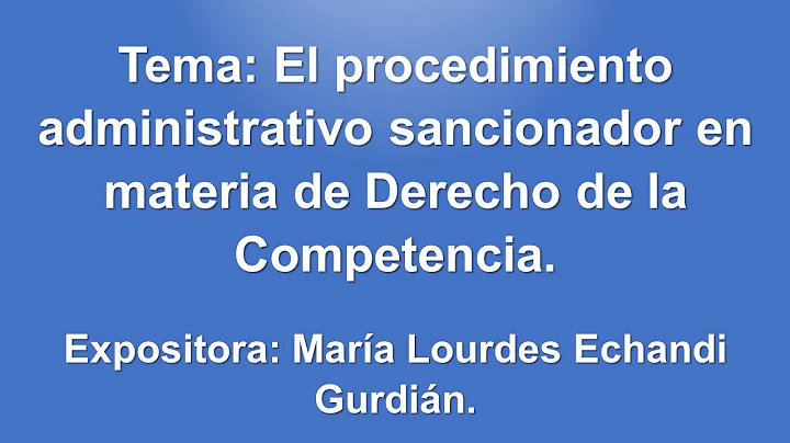 El procedimiento administrativo sancionador en Der...