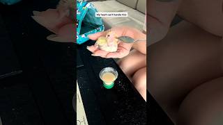 This baby bird reaction to hand feeding melted my heart #babybird