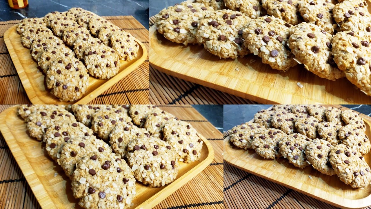 كوكيز بالدقيق الكامل و الشوفان صحي و كيجي بنين😋 و كيوجد بسرعة