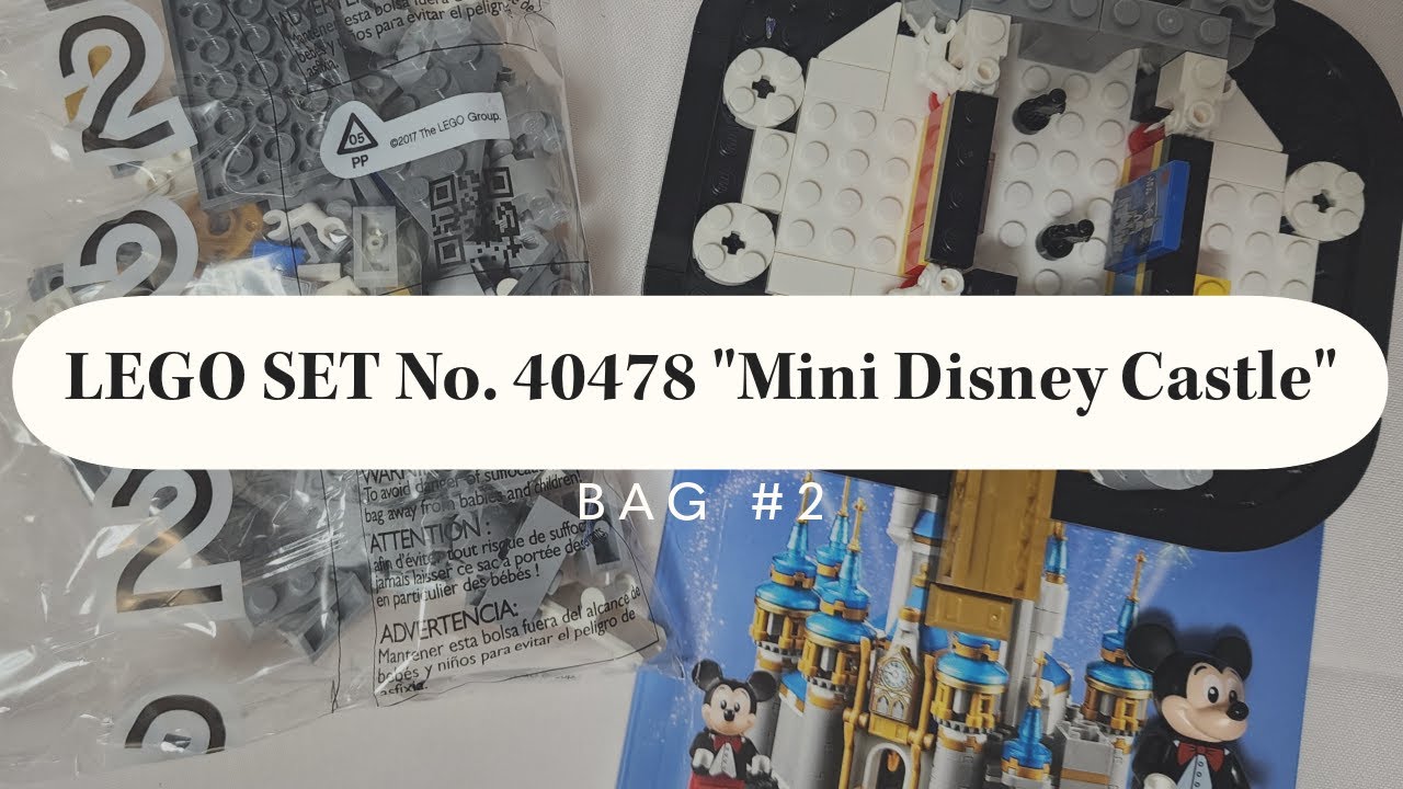 LEGO BUILD SET No. 40478 "Mini Disney Castle" BAG 2, DETAILED BUILD ASMR