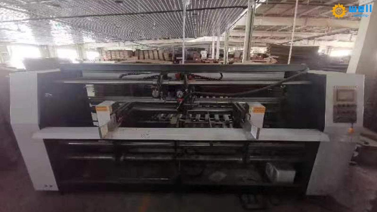 semi automatic carton stitch nailing machine 