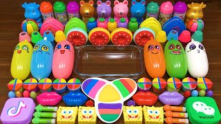 Making Slime with Funny Balloons Mixing Random Things into Slime Satisfying Slime