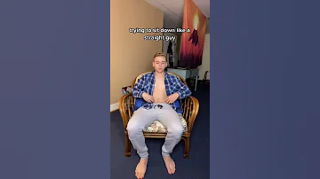 Gays Trying So Hard To Sit Normally 