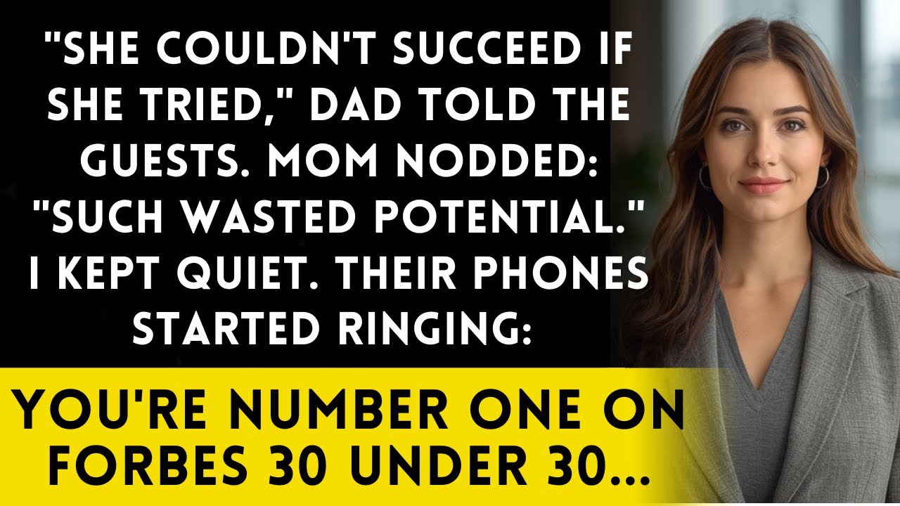 Parents Told Everyone I 'Couldn't Succeed' - Then Forbes 30 Under 30 List Released