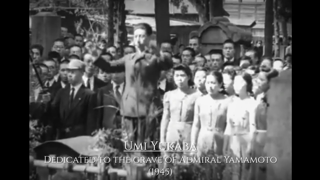 RARE 1945) Second National Anthem of Japan | Umi Yukaba at the