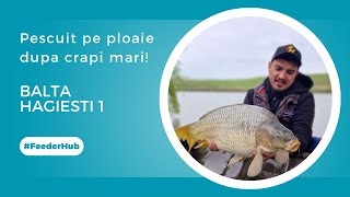 Pescuit pe ploaie la method feeder pe Balta Hagiesti 1