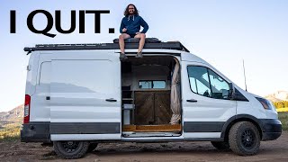 i quit van life (it's not what you think)