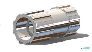 How To Design a Hollow Spline  #192  | Industrial design | |SolidWorks| |Mechanical |