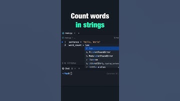 Count words in Strings  #softlinks #python #softwareengineering #html