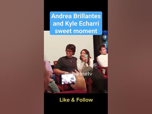 Andrea Brillantes and Kyle Echarri Sweet Moment