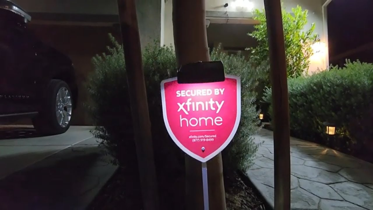 xfinity home security sign