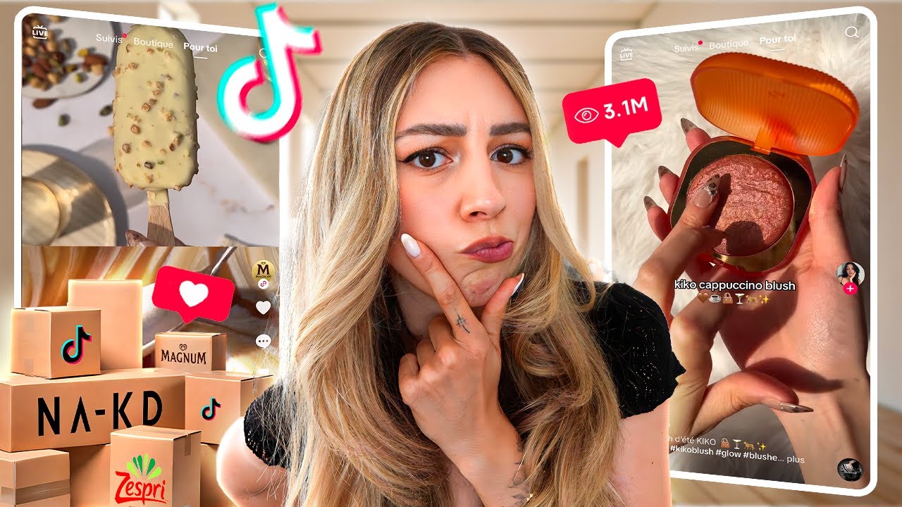 J'ai acheté des PUBS TIKTOK : verdict ? 😳 (Kiko, Magnum, NA-KD...)