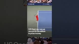 US Open serves up record $108 million in prize money #shorts #usopen #tennis