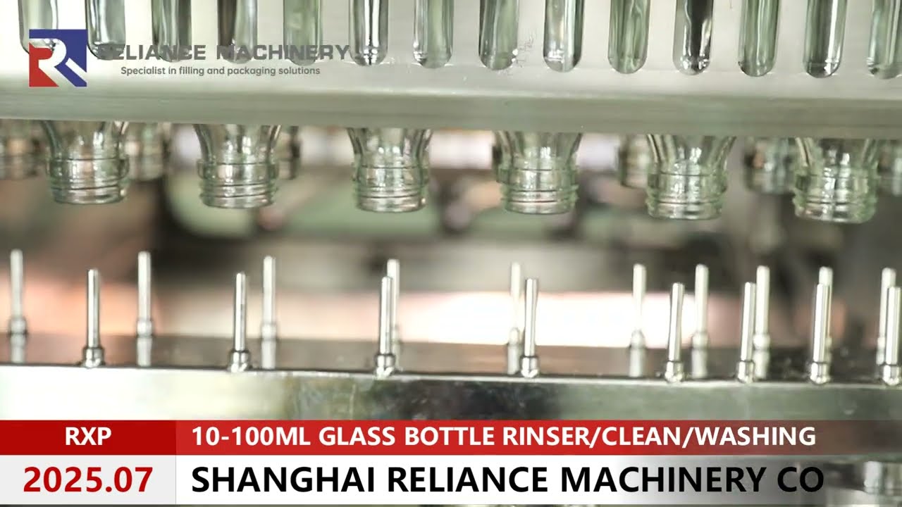RELIANCE 10ml 30ml 100ml Glass Bottle/Container Water Rinser Wash Cleaning Machine GMP/FDA Certified