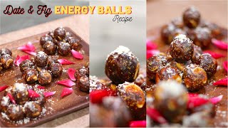 Sugar Free Fig and Date Energy Balls with Dry Fruits | Khajur, Anjeer and Nuts Laddu | Vegan Recipe