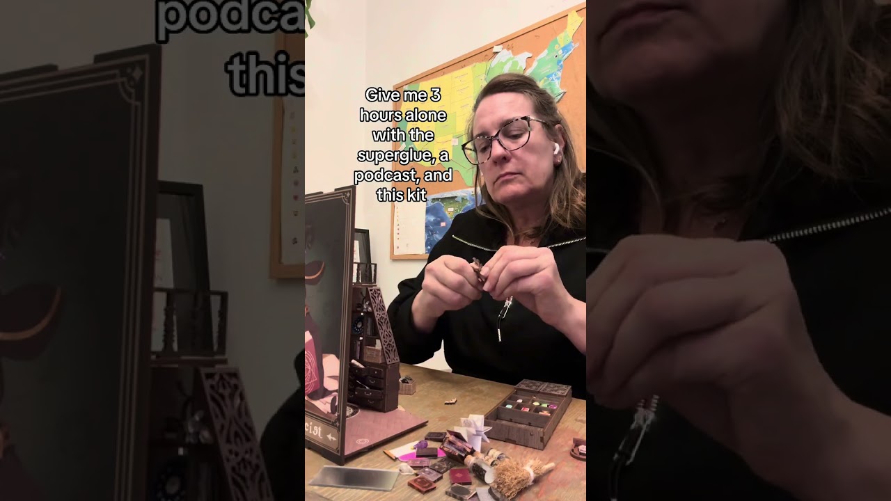 This book nook kit is for anyone who loves a mindless craft and needs a mental break 