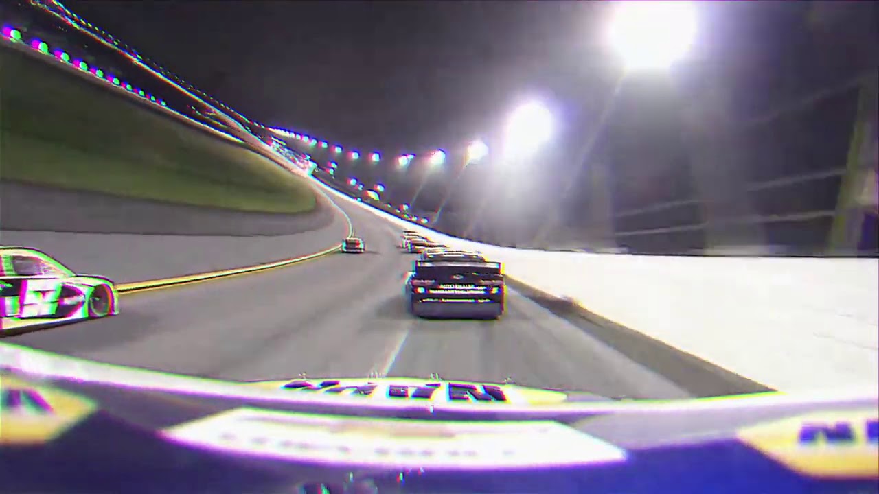 Chase Elliott vibing in the 1980s VHS tape
