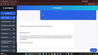 AI Chatbot Project Demonstration | Python Flask | Gemini API | SQLite