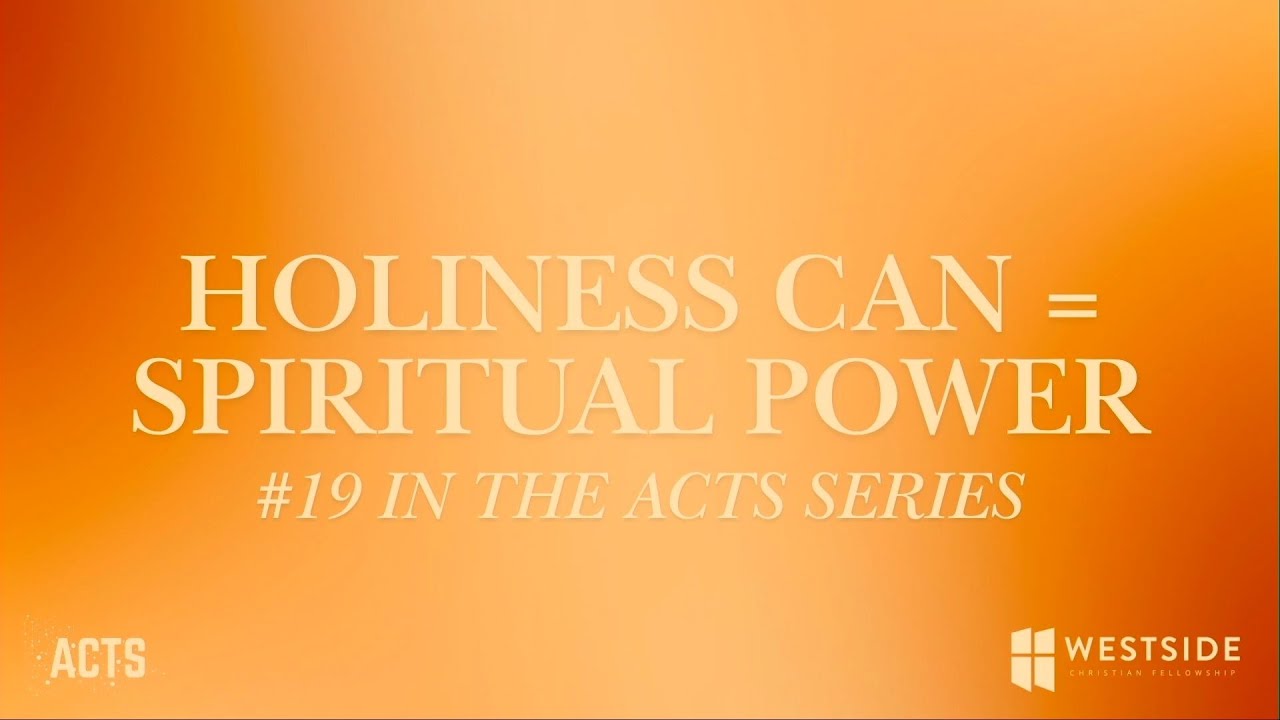 Holiness Can = Spiritual Power Pastor Shane Idleman - YouTube