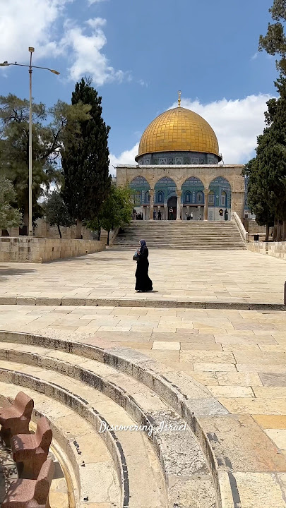 The Dome of the Rock and Al-Aqsa Mosque on the Temple Mount. Jerusalem, Israel 2024
