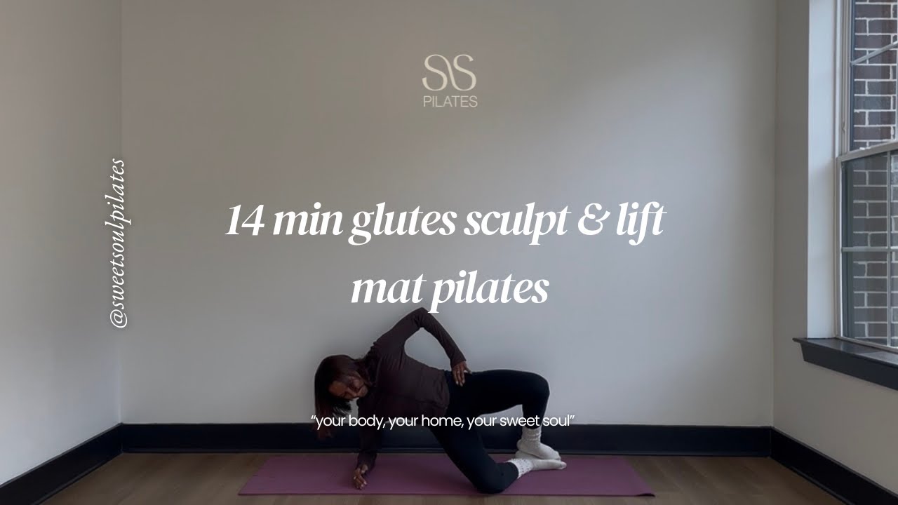 14 min glutes sculpt & lift, at-home Pilates workout | mat Pilates
