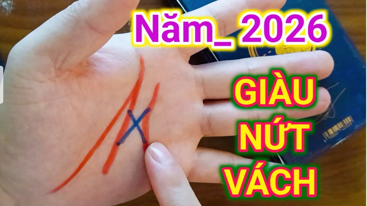 Bàn Tay Chữ X_ Năm 2026 GIÀU NỨT VÁCH/ Cậu Thành Tử Vi (0916.188.251)