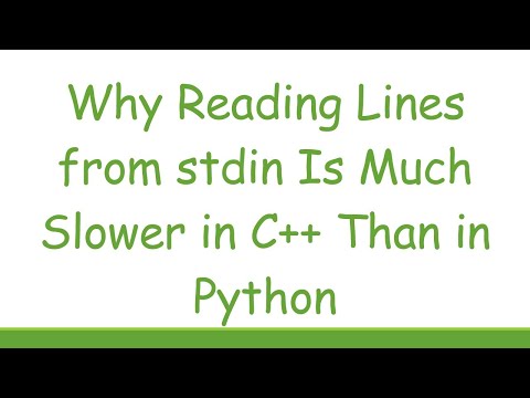 Why Reading Lines from stdin Is Much Slower in C++ Than in Python