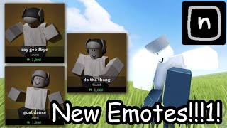 All emotes added in the April Fools' update of Dominic's Nextbots (Nico's Nextbots) in 2026
