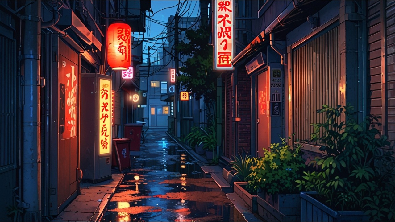 Slow Drizzle Lofi 🌧️🎹 | Instrumental Chill for Study Time