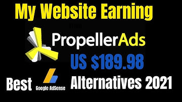 My Website Earning From Propeller Ads Network 2021  best google adsense alternatives 2021 For Blog