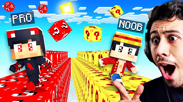 تحدي اخطر سباق بلوكات حظ في ماين كرافت!!؟